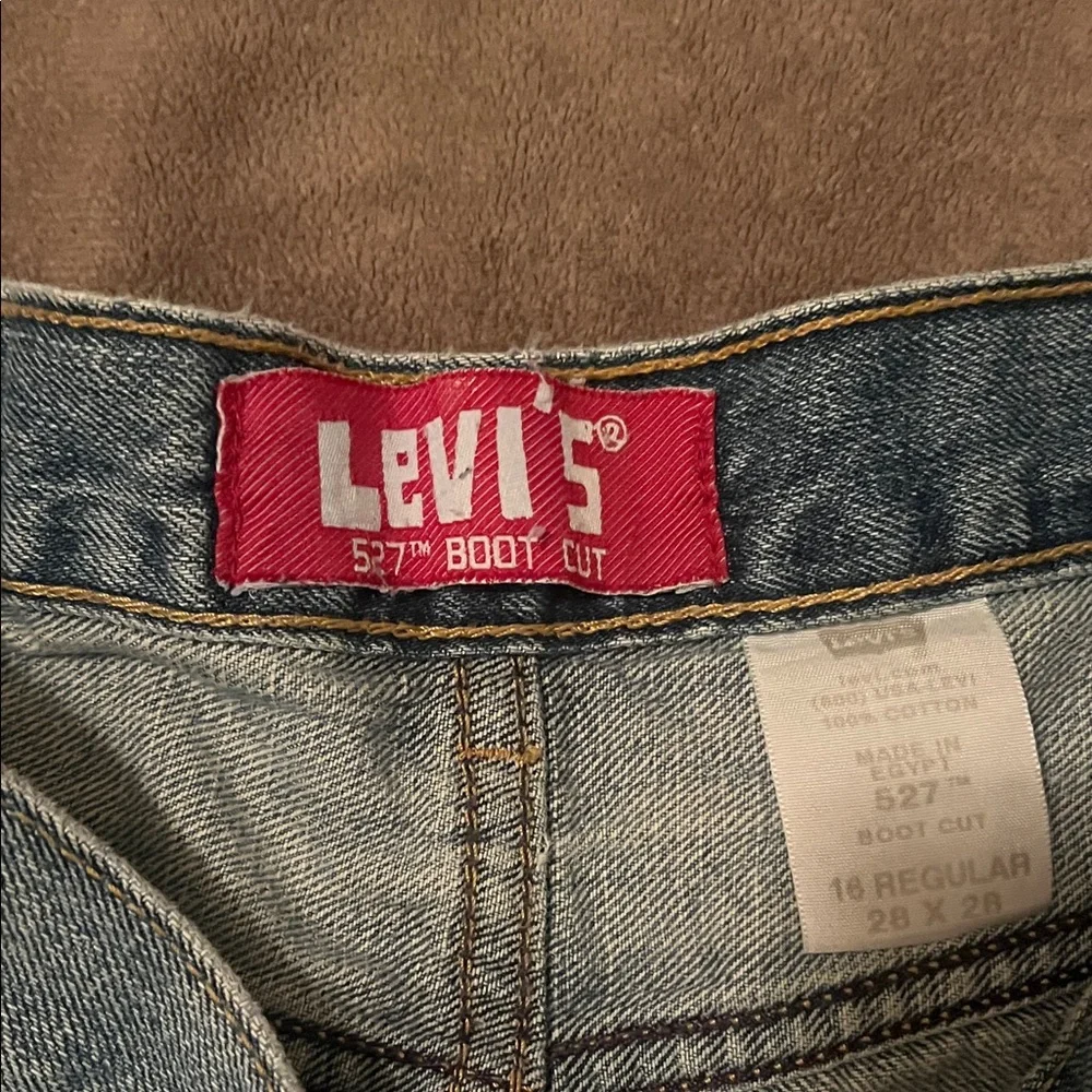 Levi's Men's Blue Denim Cutoff Shorts